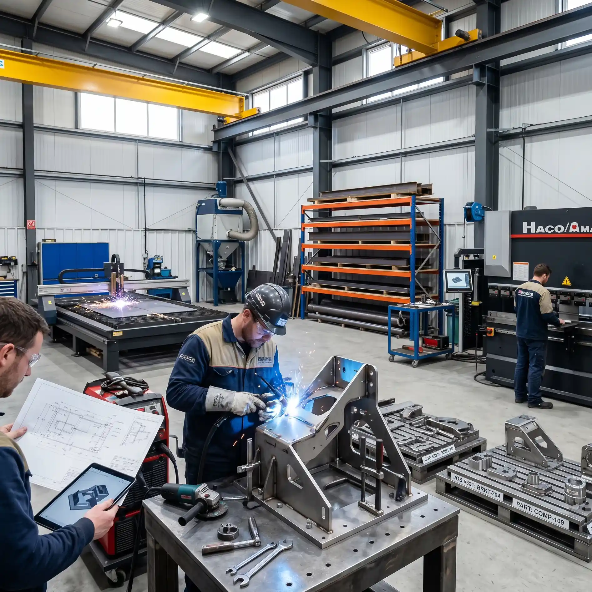 Custom Industrial Steel Components